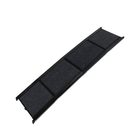 71" Extra Long Dog Ramp for Large Dogs – Portable Folding Car Ramp for SUVs & Trucks – Non-Slip Rug Surface – Supports up to 250lbs