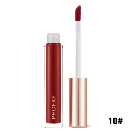 Phofay Silk-Finish Lip Gloss – Non-Tacky Mirror Glow