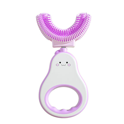 Kids U-Shaped Silicone Toothbrush – 360° Oral Teeth Cleaning for Toddlers – Food Grade Soft Silicone Brush for Ages 2-6