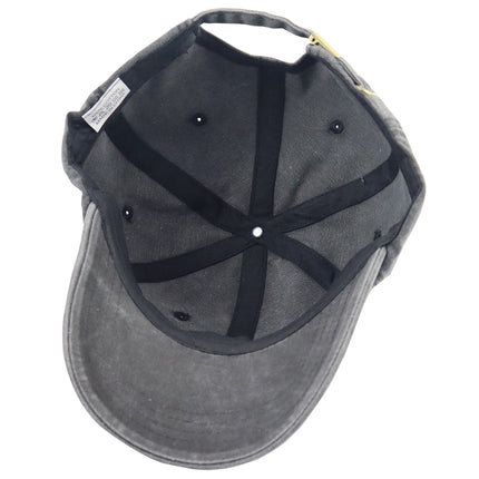 Vintage Washed Cotton Tiger Embroidered Baseball Cap – Adjustable Low-Profile Wildlife Hat for Men & Women