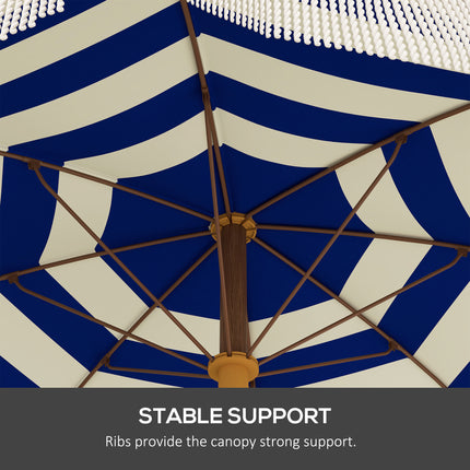 6.2ft Portable Beach Umbrella – Large Sun Shade for Travel – UV Protective Parasol with Tilt Mechanism & Carry Bag