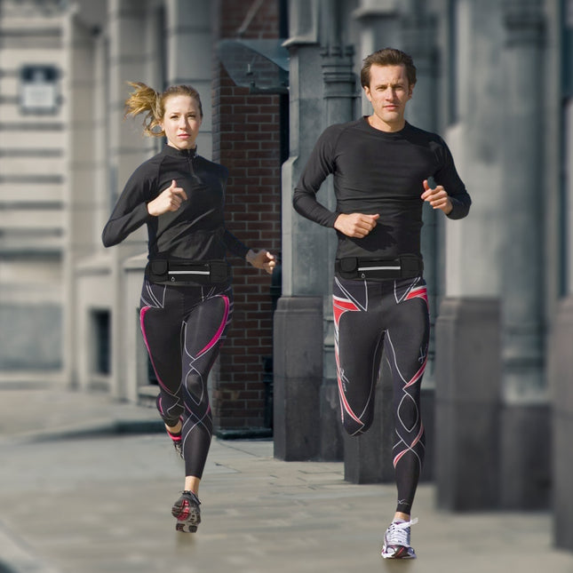 Ultra-Slim Elastic Running Belt – Waterproof Sports Waist Pack – Bounce-Free Fitness Pouch for Phones, Keys & Cash