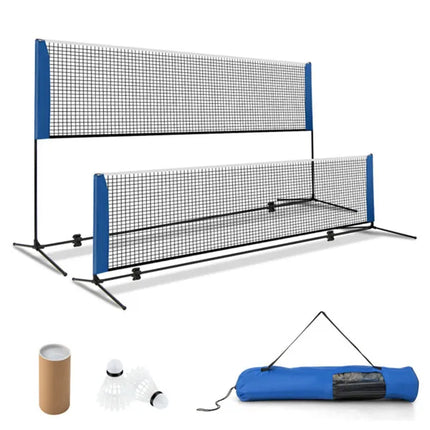 10FT Portable Multi-Sport Net Set – Adjustable Height (33.5" - 61") for Badminton, Tennis, Pickleball & Kids' Volleyball – Easy Setup with Carry Bag