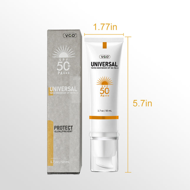 Universal Tinted Moisturizer with SPF 46 - Lightweight Mineral Sunscreen & Face Tint - Oil-Free Hydrating Formula for All Skin Types - 50ml