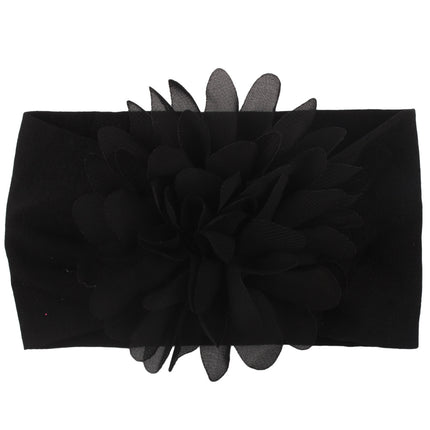 Baby Girl Chiffon Flower Headband – Soft Elastic Floral Hair Accessory – Cute Princess Headpiece for Newborns & Toddlers