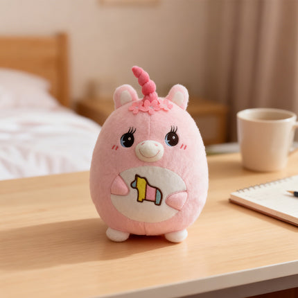Cute Capybara Plush Toy with Turtle Backpack – Soft Stuffed Animal Doll – Kawaii Capybara Plushie for Kids & Adults (Brown)