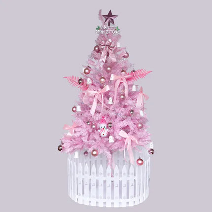 5-Foot Pink Artificial Christmas Tree – Vibrant Full-Bodied Holiday Pine for Modern Festive Home Decor & Party Celebrations