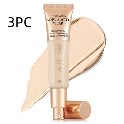 24H Long-Wear Waterproof Foundation – Total Conceal & Blur