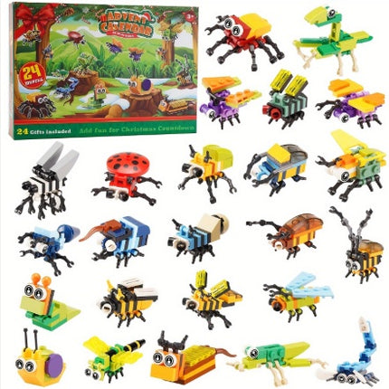912-Piece Animal & Insect Mini Building Block Set – 24-in-1 Creative DIY Kits – Educational STEM Toy for Kids, Boys & Girls – Realistic Nature Models