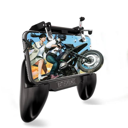 5-in-1 Mobile Gaming Controller with Cooling Fan & Power Bank – L1R1 Gaming Triggers & Ergonomic Grip for PUBG, COD, Free Fire – Portable Phone Cooler Gamepad