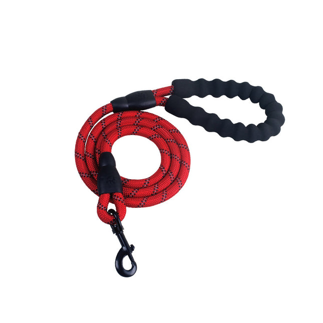 Reflective Dog Leash – Heavy Duty Nylon Pet Dog Lead Rope for Small, Medium & Large Dogs – Padded Handle for Walking & Training