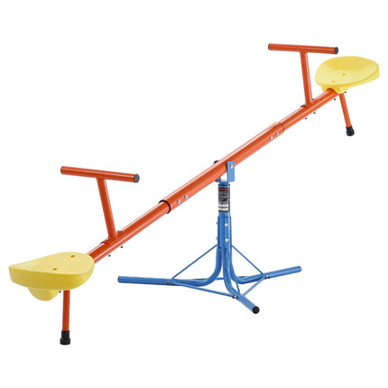 360-Degree Rotating Kids Seesaw – Swivel Teeter Totter for Backyard & Garden – 100 lbs Capacity – Durable Outdoor Play Equipment for Ages 3+