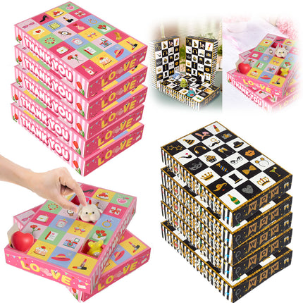 10pcs Premium Gift Box Set – Elegant Cardboard Presentation Boxes – Versatile Packaging for Jewelry, Accessories & Party Favors