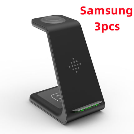 3-in-1 Fast Wireless Charging Station – Foldable Magnetic Charging Dock for iPhone, Apple Watch & AirPods – Universal Quick Charge Stand