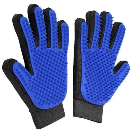Premium Pet Grooming Gloves (1 Pair) – Gentle Deshedding & Massage Brush – Effective Hair Remover for Dogs, Cats, Horses & Rabbit