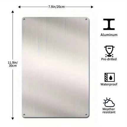 Please Knock Before Entering Metal Sign – Durable 8x12 Inch Privacy Warning Plaque for Office, Shop, and Home Doors