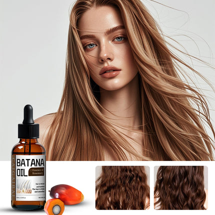 Mysense™ Organic Batana Oil Hair Growth Serum – With Castor & Coconut Oil