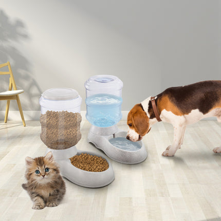 3.5L Self-Dispensing Pet Waterer – Automatic Gravity Water Fountain for Dogs & Cats – 1 Gallon Large Capacity Watering Station
