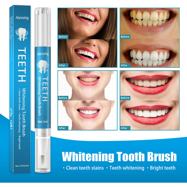 JaySuing™ Instant Teeth Whitening Pen – Professional Stain Eraser for Coffee & Tobacco