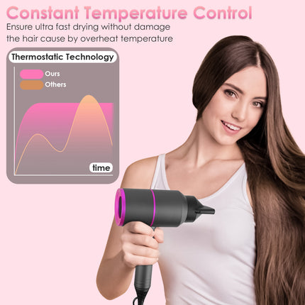 UltraLight™ 1800W Portable Hair Dryer – Quick-Dry Technology with 3 Heat Settings