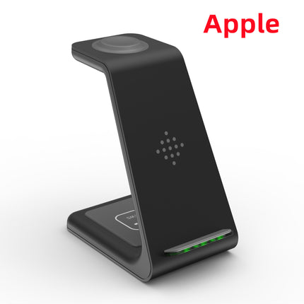 3-in-1 Fast Wireless Charging Station – Foldable Magnetic Charging Dock for iPhone, Apple Watch & AirPods – Universal Quick Charge Stand