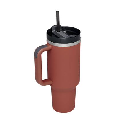 Oversized 40oz Travel Mug with Straw – Spill-Proof Insulated Water Bottle for Gym, Office & Road Trips