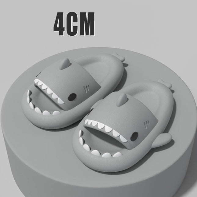 Original Shark Slides – Funny Cartoon Shark Slippers for Adults – Cloud-Feel Soft Sole Non-Slip Sandals for Indoor & Outdoor
