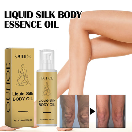 Liquid Silk Body Essence Oil – Hydrating & Firming Daily Moisturizer for Smooth, Radiant Skin