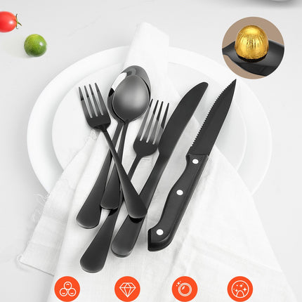 48-Piece Premium Silverware Set – Service for 8 – High-Grade Stainless Steel Flatware Kit