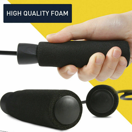 Professional Speed Jump Rope – Tangle-Free Ball Bearing Skipping Rope – Adjustable High-Speed Fitness Rope for Boxing & MMA