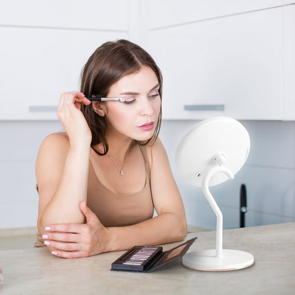 Smart Touch 5X Magnification Vanity Mirror – Rechargeable High-Definition Beauty Mirror