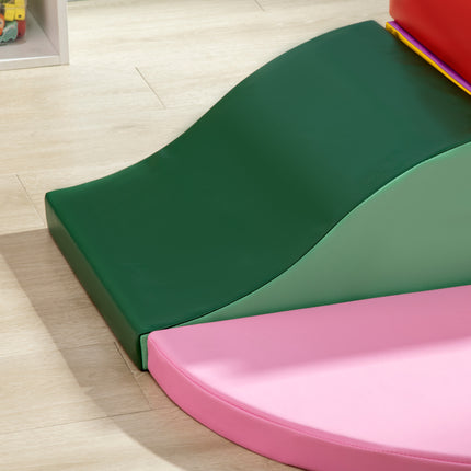 6-Piece Foam Climbing Blocks for Toddlers – Soft Play Set for Climbing, Crawling and Sliding – Indoor Sensory Activity Center for Kids Ages 1-3