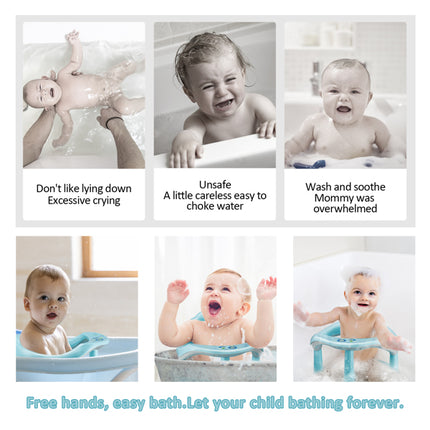 Non-Slip Baby Bath Seat – Secure Suction Cup Bathtub Chair – Ergonomic Infant Bathing Support with Backrest