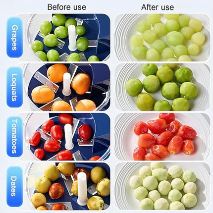 ORMOS Electric Grape Peeling Machine – Automatic Small Fruit & Tomato Peeler – Rechargeable Fruit Skin Remover Tool for Kitchen