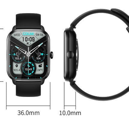 1.8" Full Touch Smartwatch with Bluetooth Call – Heart Rate & Fitness Tracker – Music Control & Message Alerts for Android & iOS