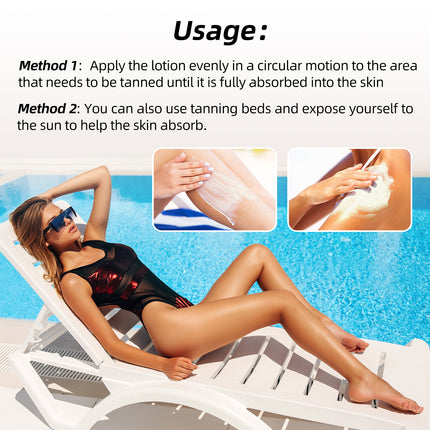 Instant Bronze Tanning Lotion – Natural Gold Glow & Long-Lasting Tan