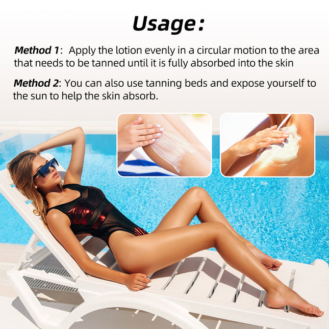 Instant Bronze Tanning Lotion – Natural Gold Glow & Long-Lasting Tan