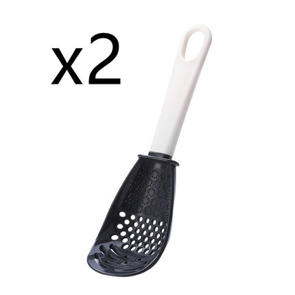 6-in-1 Multi-Functional Kitchen Cooking Spoon – Heat-Resistant Slotted Spoon for Grinding, Mashing, Straining & Whisking