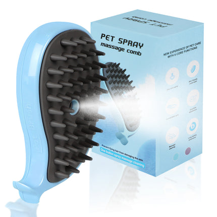 3-in-1 Steamy Cat Brush – Electric Steam Pet Grooming Brush for Shedding – Gentle Silicone Massage Comb for Cats & Dogs