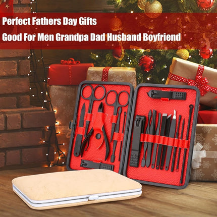 Ultimate 18-in-1 Luxury Nail Kit – Rainbow Edition Pedicure & Facial Care Set with Case