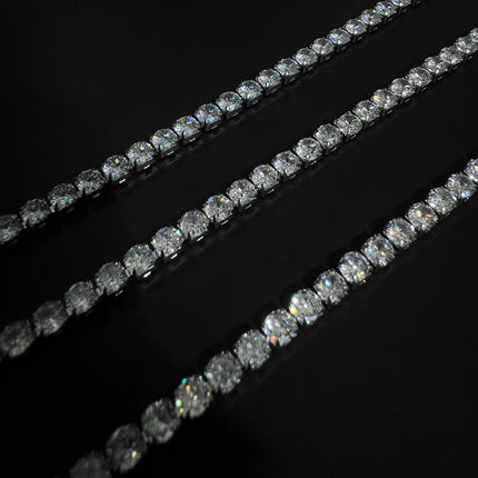 Luxury Sparkling Zircon Bracelet – Unisex Tennis Style Wristband – Detachable Extender Chain for Perfect Fit – Elegant Gift for Daily Wear & Holidays
