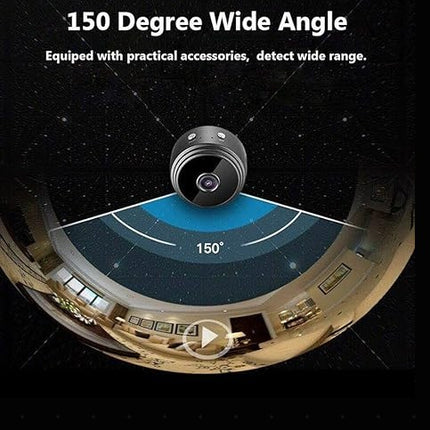 A9 Mini WiFi Wireless Security Camera – 1080P HD Hidden Spy Cam – Night Vision, Motion Detection & Magnetic Base – Smart Home Surveillance Monitor