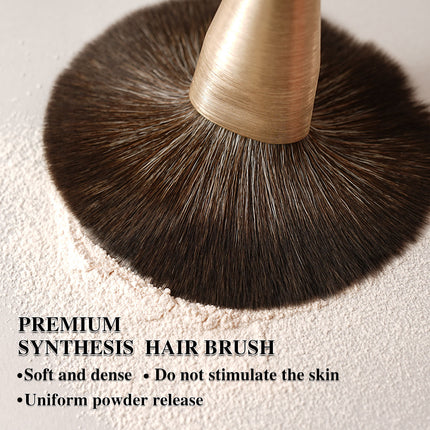 Professional 10pcs Vegan Makeup Brush Set – High-Density Contour & Blush Brushes