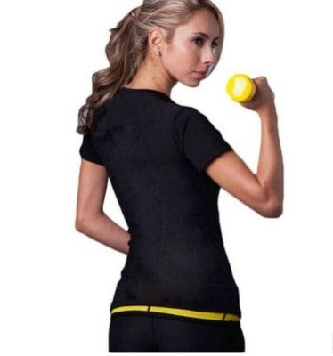 Women's Neoprene Sauna Sweat Shirt – Thermal Body Shaper for Weight Loss – Hot Sweat Waist Trainer Slimming Workout Top