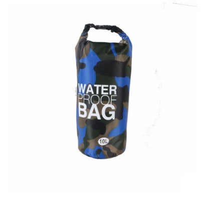 Camouflage Waterproof Dry Bag – Heavy Duty Floating Roll-Top Bucket Bag – Tactical Water-Resistant Sack for Kayaking, Rafting & Fishing