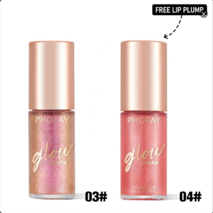 Phofay Crystal Shimmer Lip Glaze – Ultra-Hydrating Sparkle Gloss