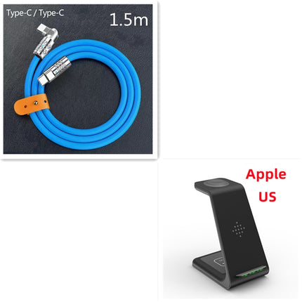 3-in-1 Fast Wireless Charging Station – Foldable Magnetic Charging Dock for iPhone, Apple Watch & AirPods – Universal Quick Charge Stand