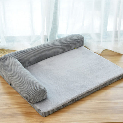 Calming Dog Bed & Cat Bed – Ultra Soft Plush Donut Cuddler – Self-Warming Washable Pet Bed for Improved Sleep & Anxiety Relief
