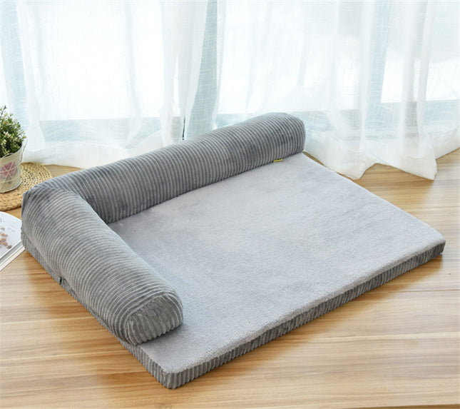 Calming Dog Bed & Cat Bed – Ultra Soft Plush Donut Cuddler – Self-Warming Washable Pet Bed for Improved Sleep & Anxiety Relief