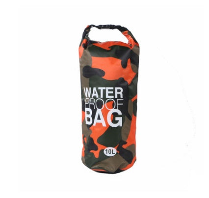 Camouflage Waterproof Dry Bag – Heavy Duty Floating Roll-Top Bucket Bag – Tactical Water-Resistant Sack for Kayaking, Rafting & Fishing